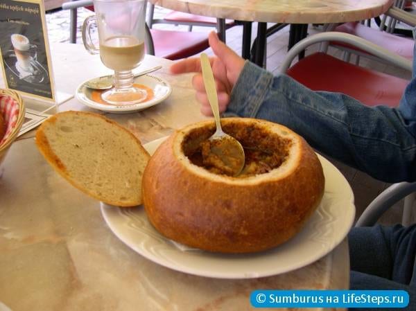 Суп в хлебе