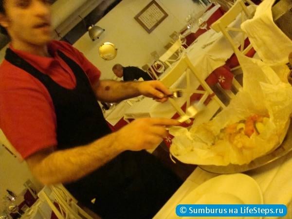 В ресторане с морепродуктами