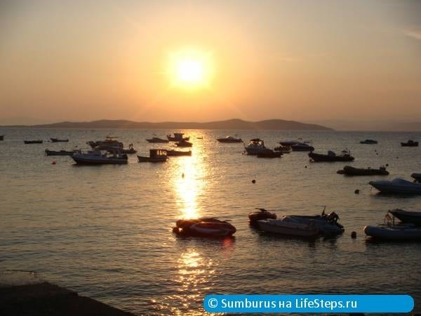 Закат на море