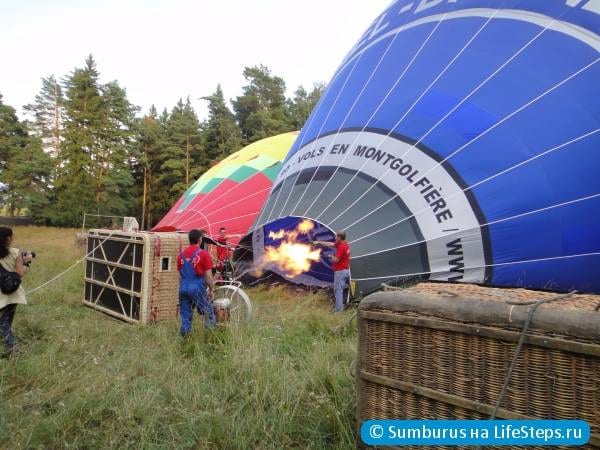 Подготовка воздушного шара