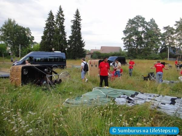 Подготовка к взлёту воздушных шаров