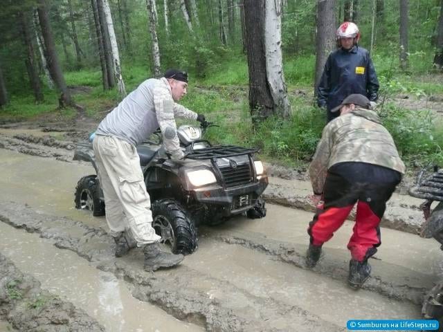 Квадроцикл в грязи